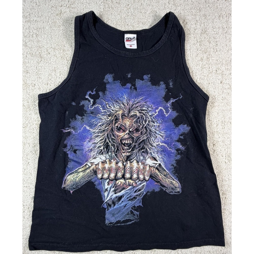 Vintage Iron Maiden Shirt Men's Medium Black Eddie Band Graphic Metal Tank Top